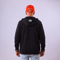 Bubensahne Zipper von hinten mit Splash auf der Kapuze