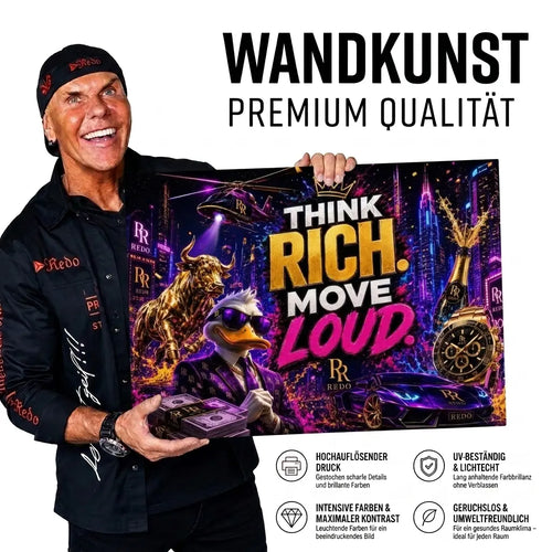 Leinwand - THINK RICH